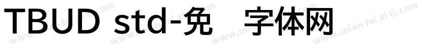 TBUD std字体转换